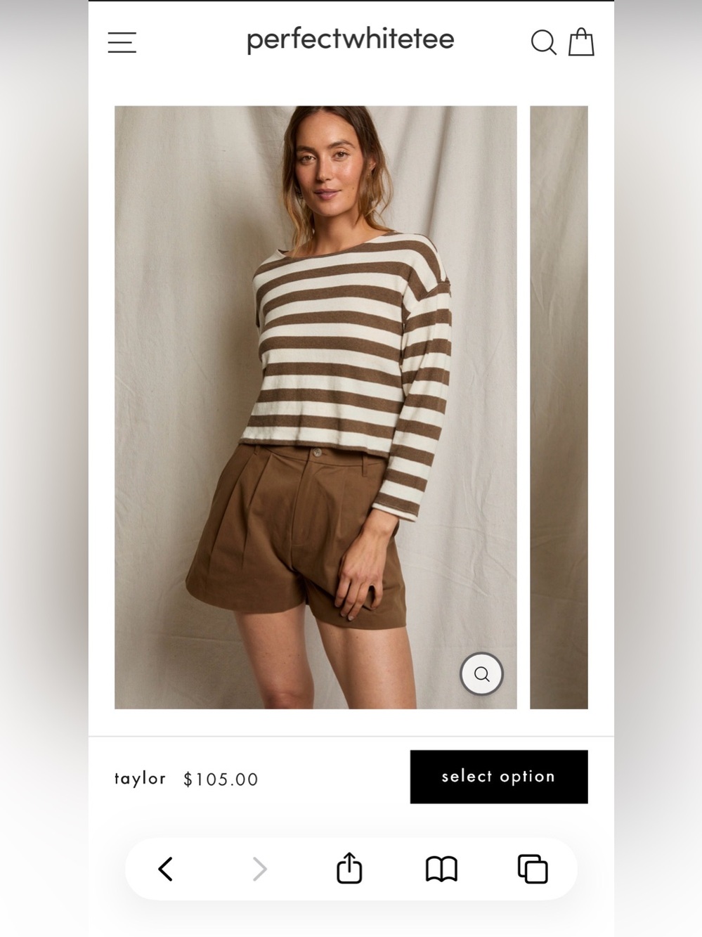 Perfectwhitetee Taylor long sleeve top